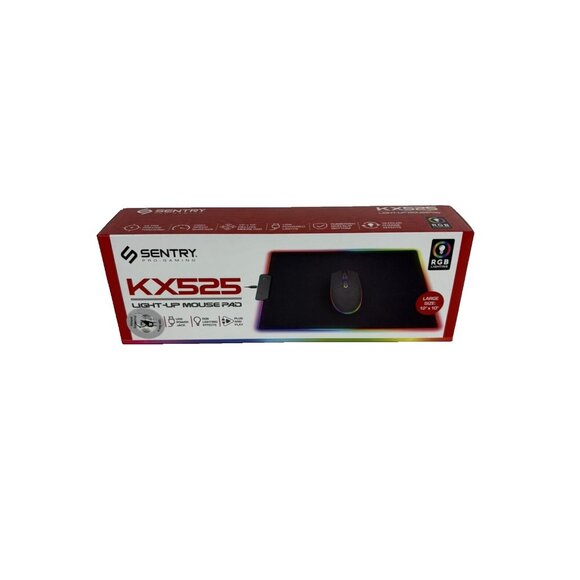 Gaming Mouse Pad RGB LED Light Oversized Glowing 12 Colors Switching Waterproof - Picture 1 of 5